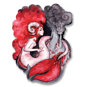 Aries Mermaid Sticker