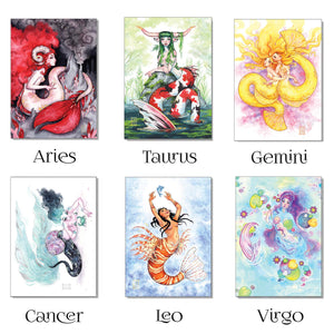 Mermaid Astrology Print Packs