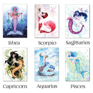 Mermaid Astrology Print Packs