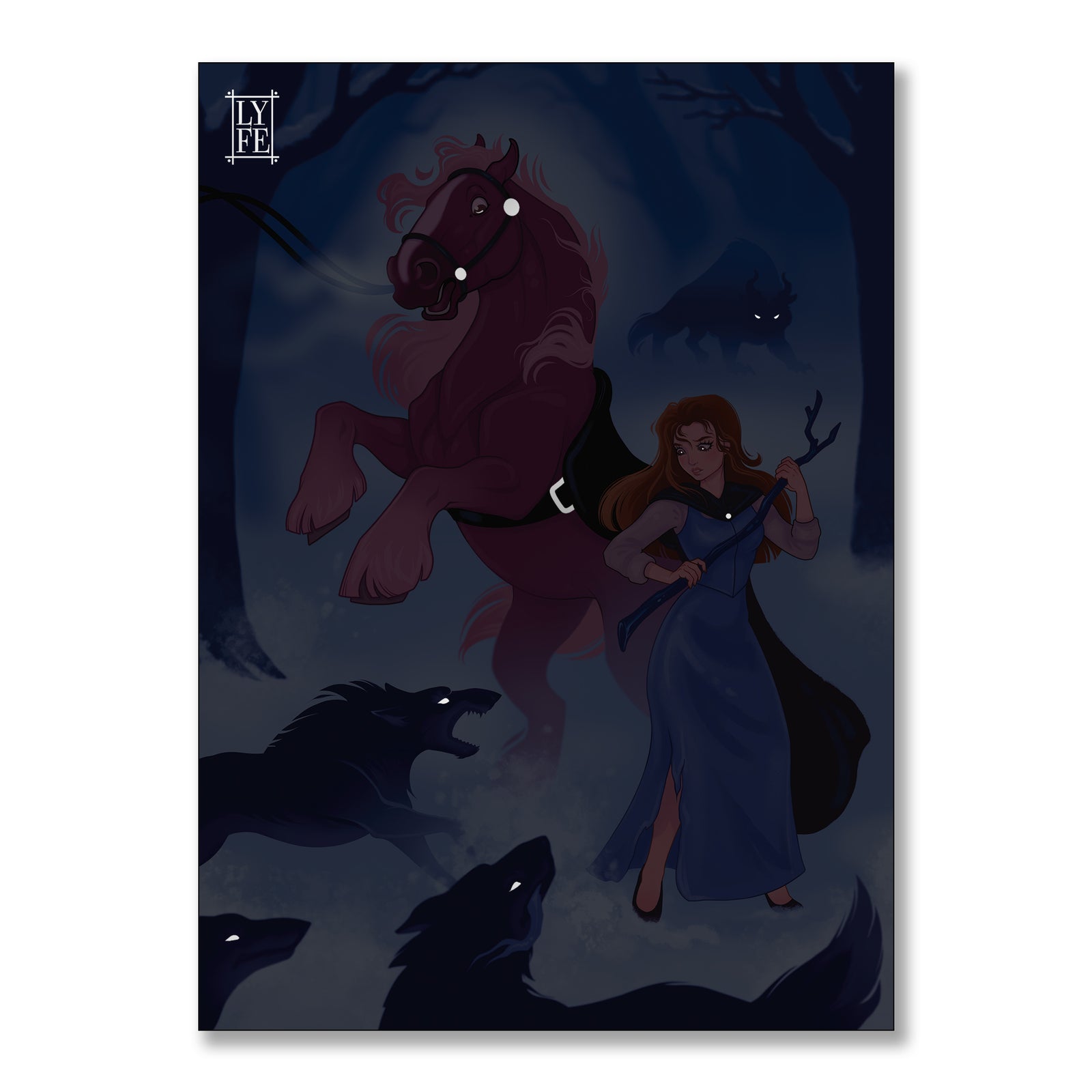 Belle Princess Scene Print