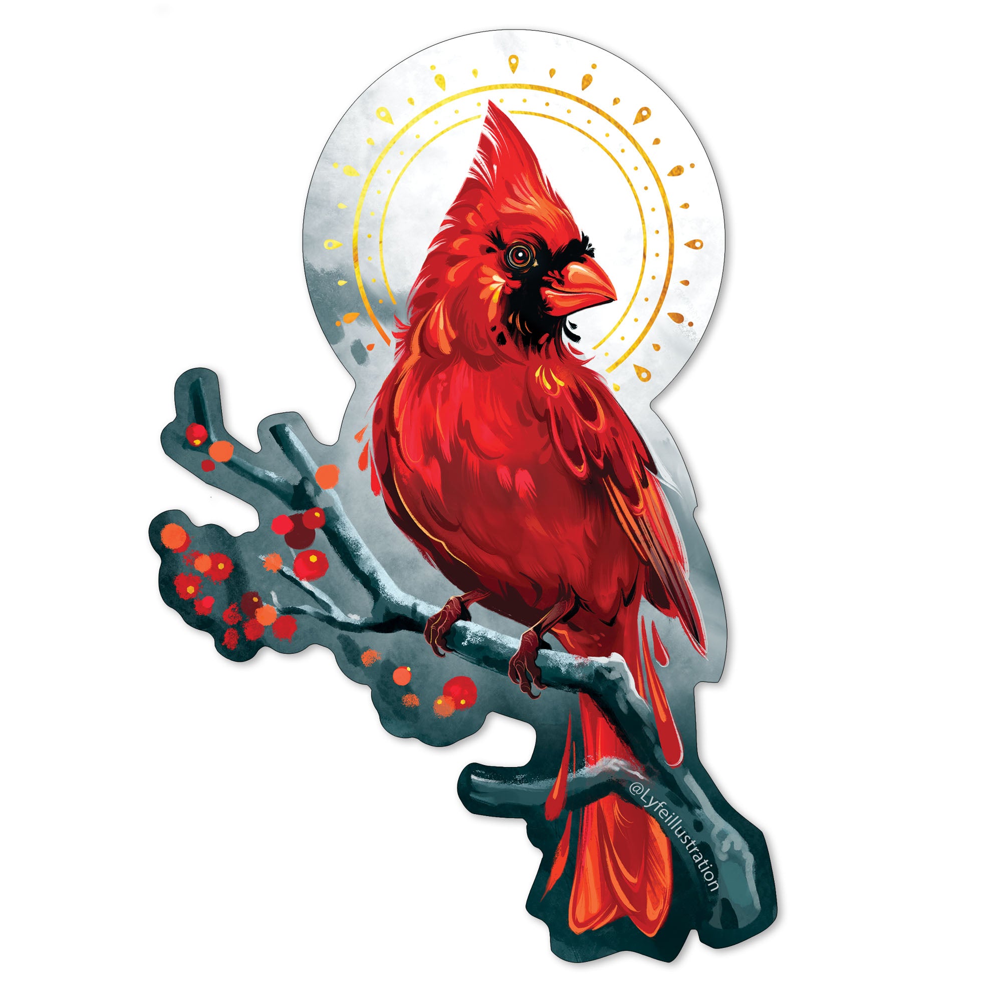 The Cardinal Sticker