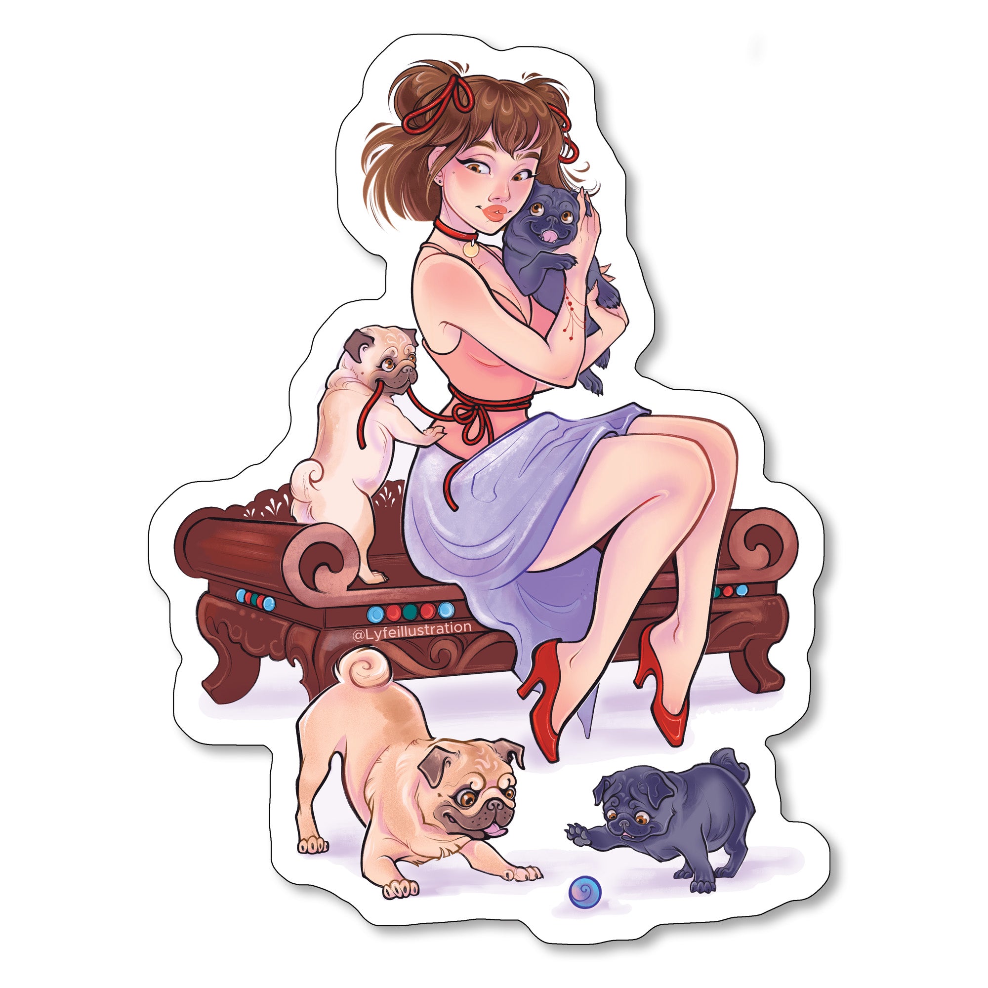 Year of the Dog Zodiac Sticker