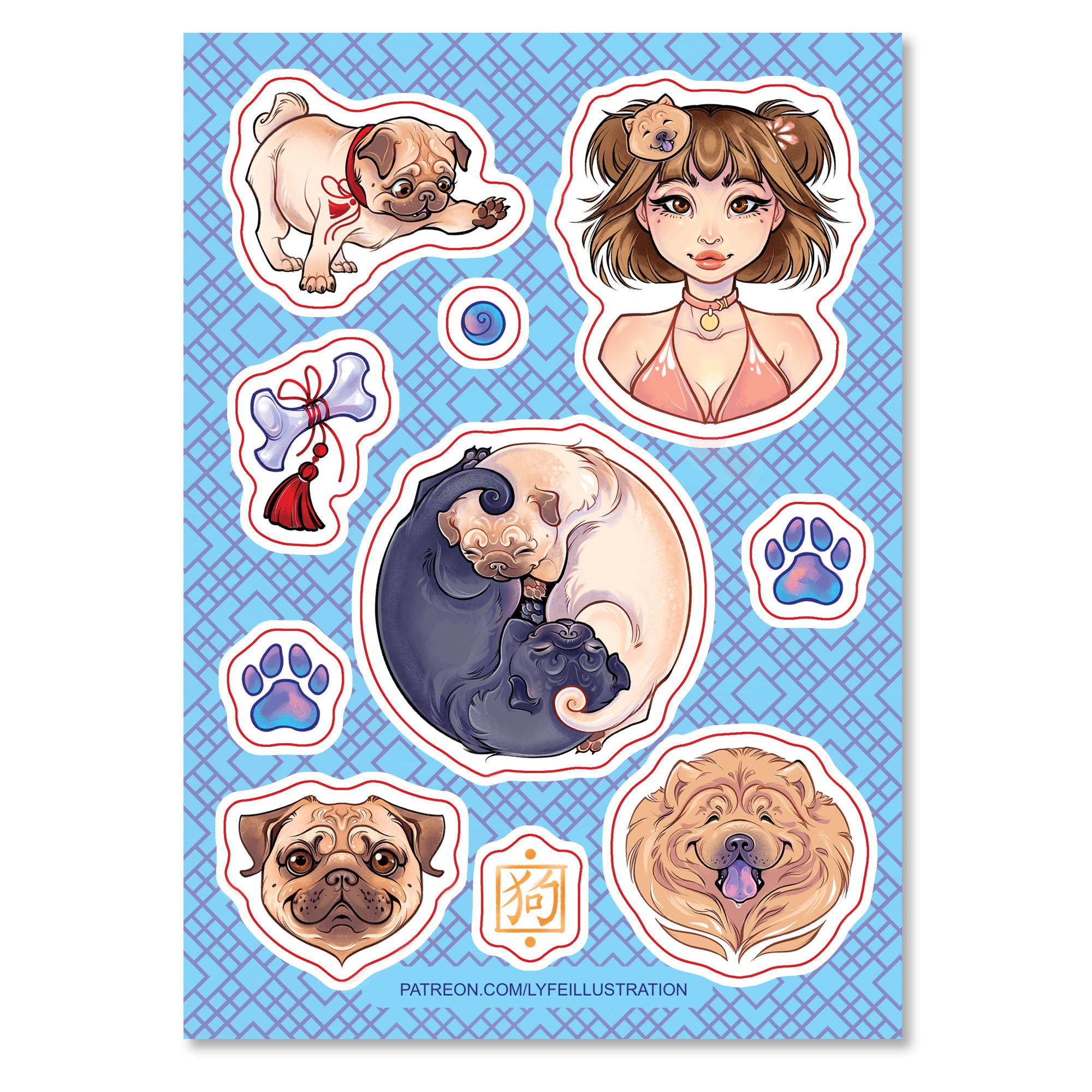 The Dog Zodiac Sticker Sheet