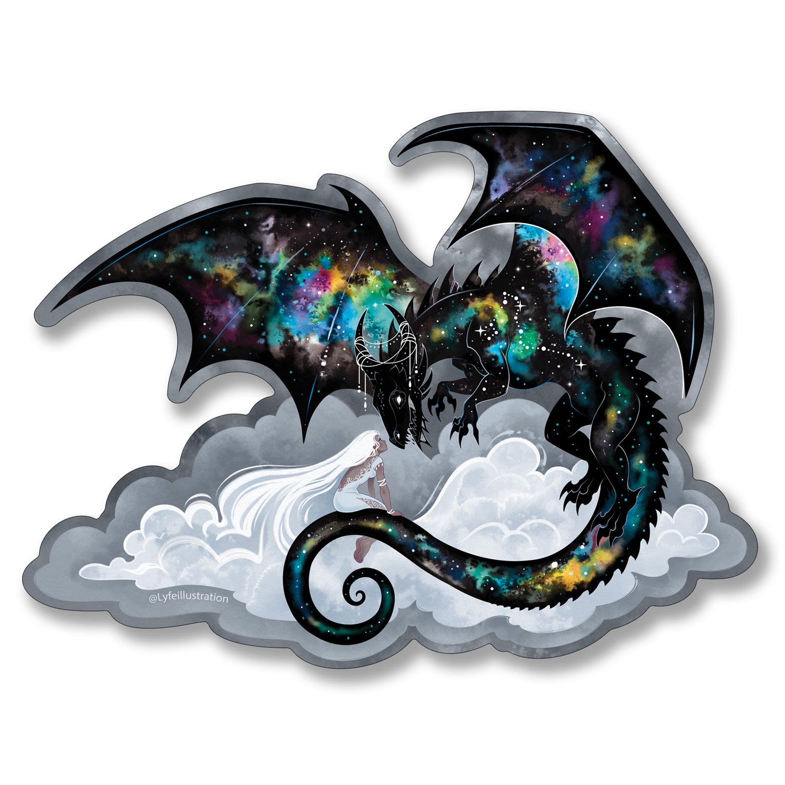 Draco Constellation Sticker