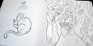 Lunar Zodiac Art & Coloring Book + Digital Download Bundle - DELUXE Version of Dover Published "Lunar"