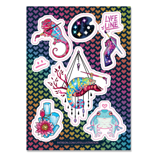 Lyfe Sticker Sheet - Lyfe Illustration