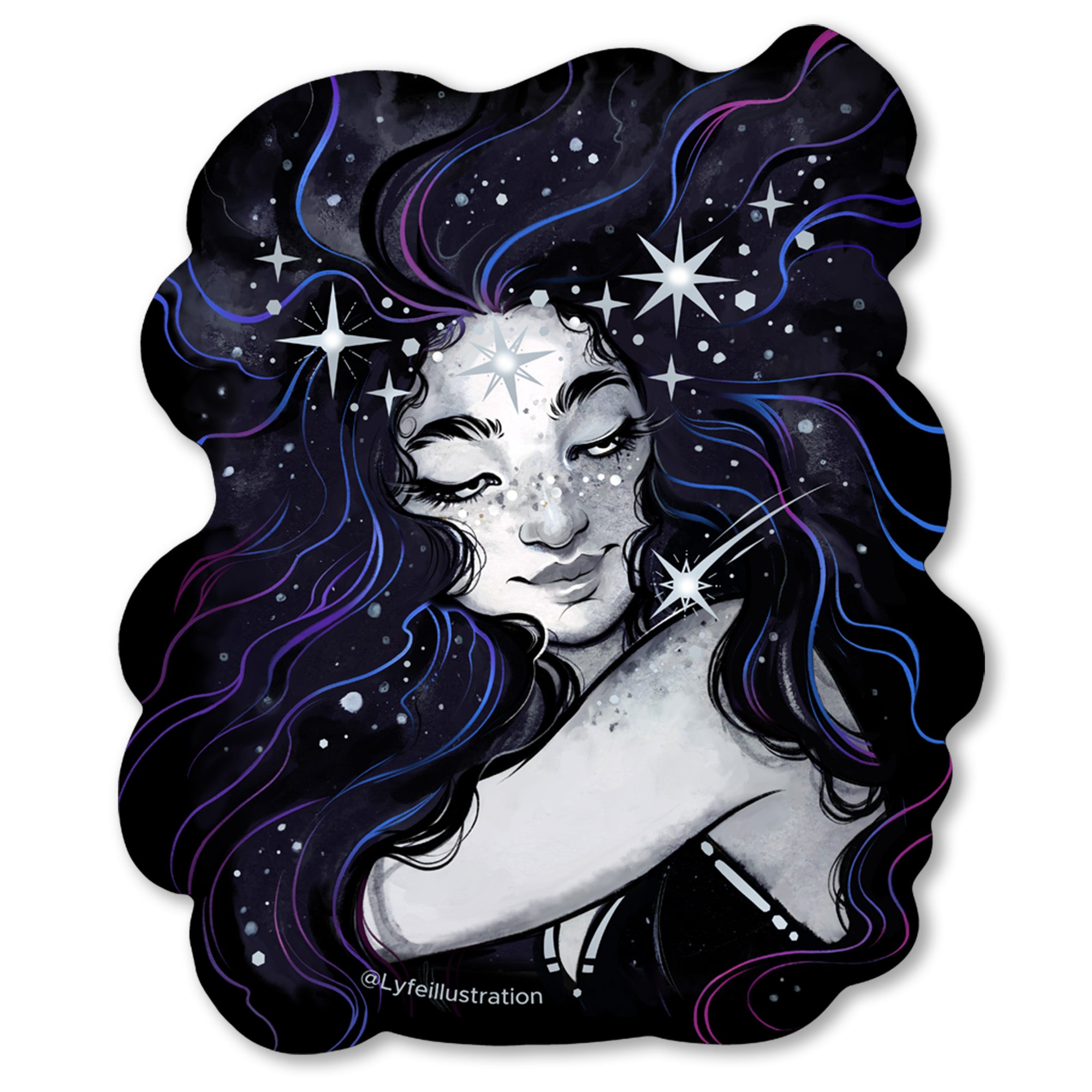 Meteor Sticker - Lyfe Illustration