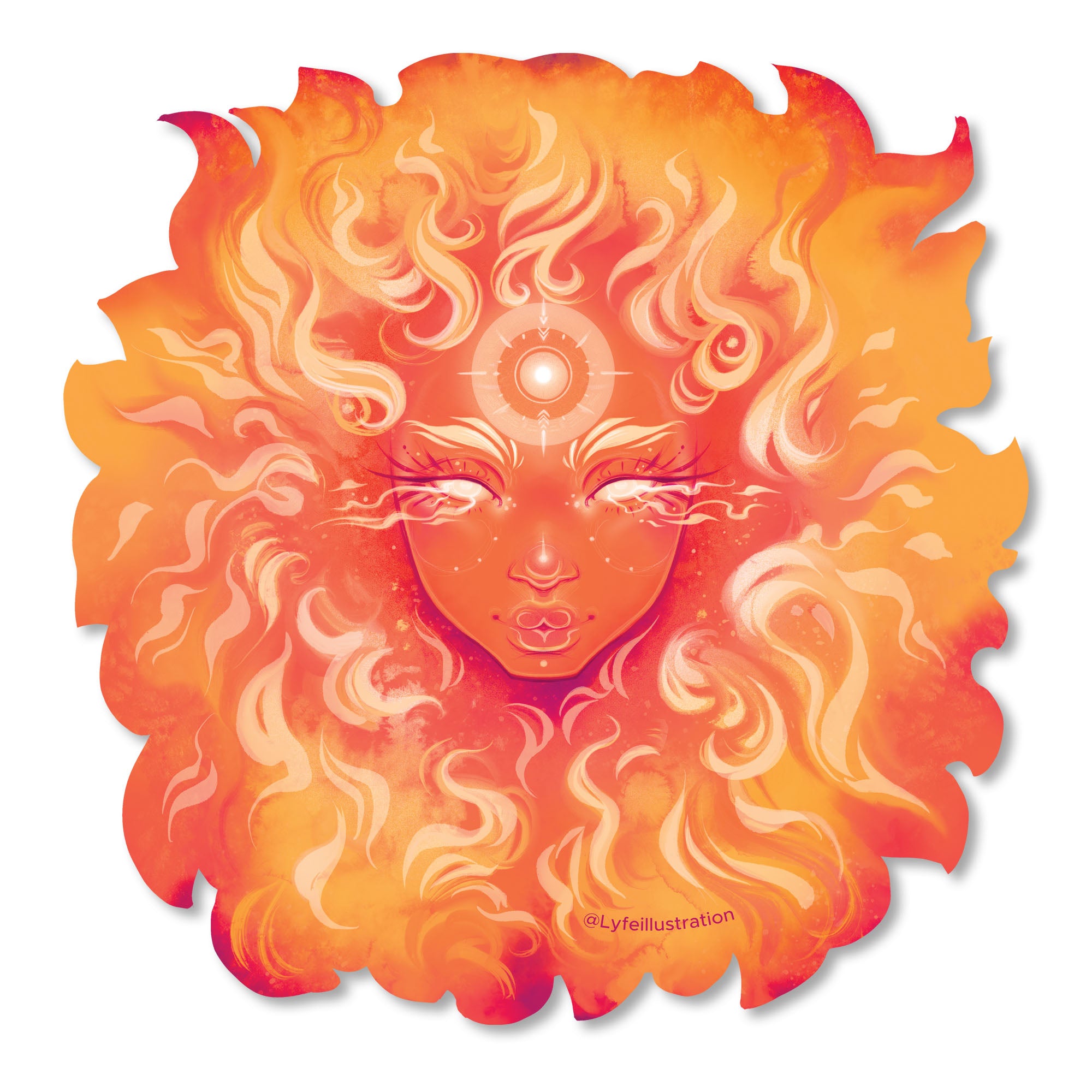 Origin Sticker - Lyfe Illustration