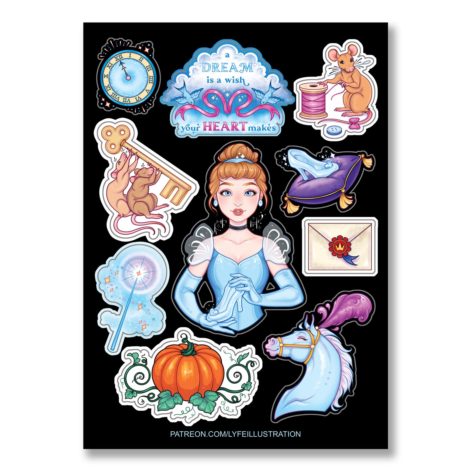 Cinder Princess Sticker Sheet