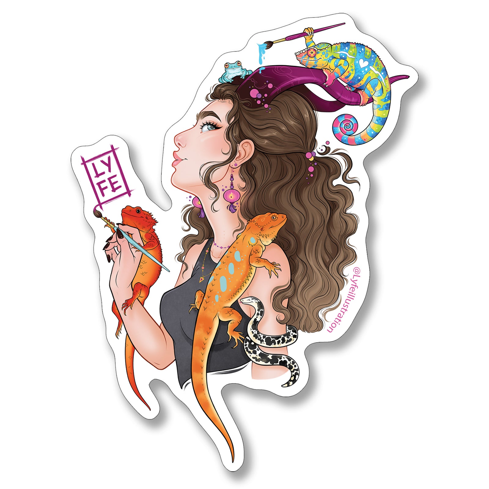 Lyfe Portrait Sticker