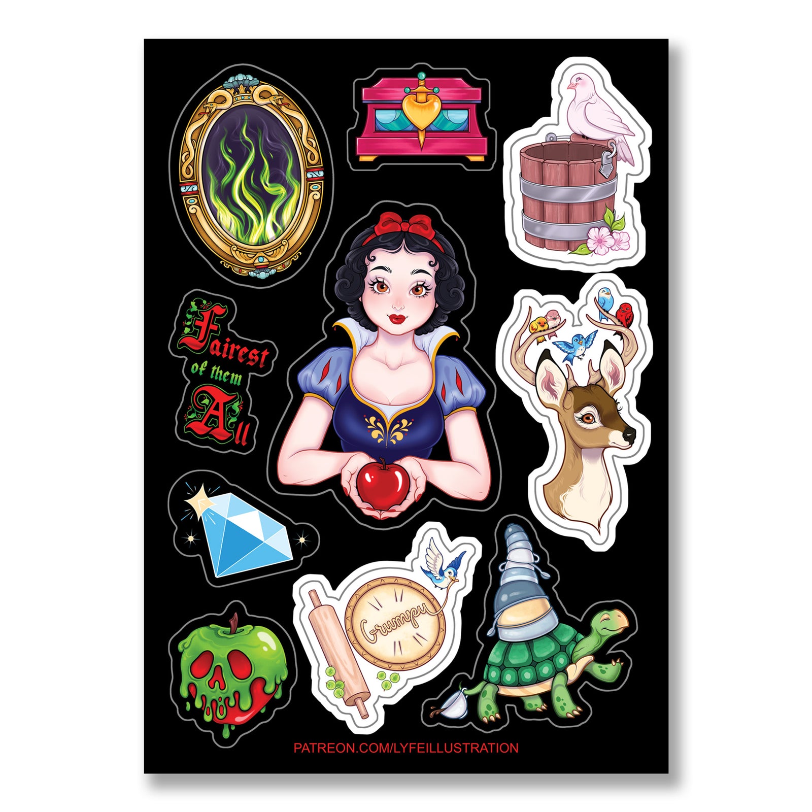 Snow Princess Sticker Sheet