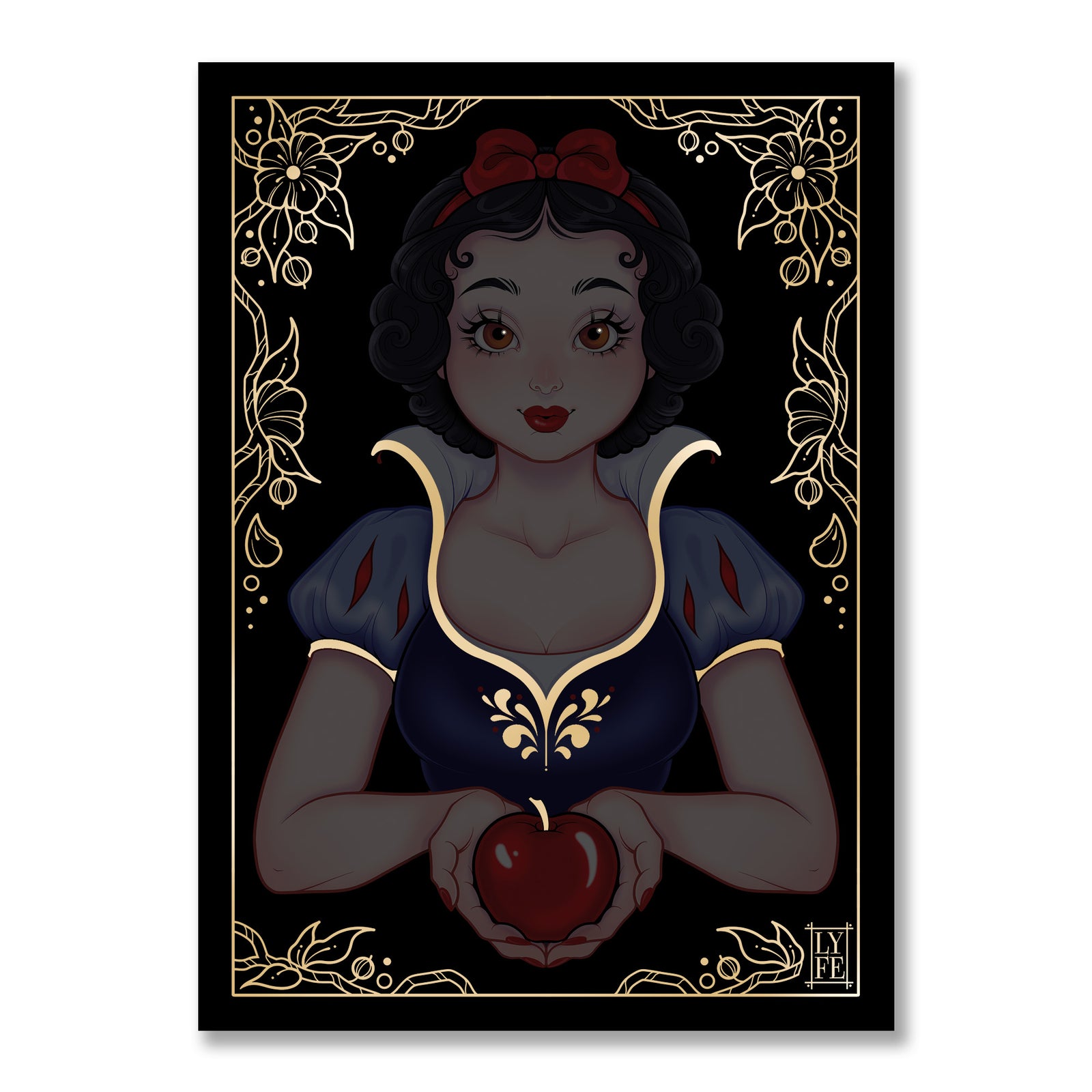 Snow Princess Portrait Print