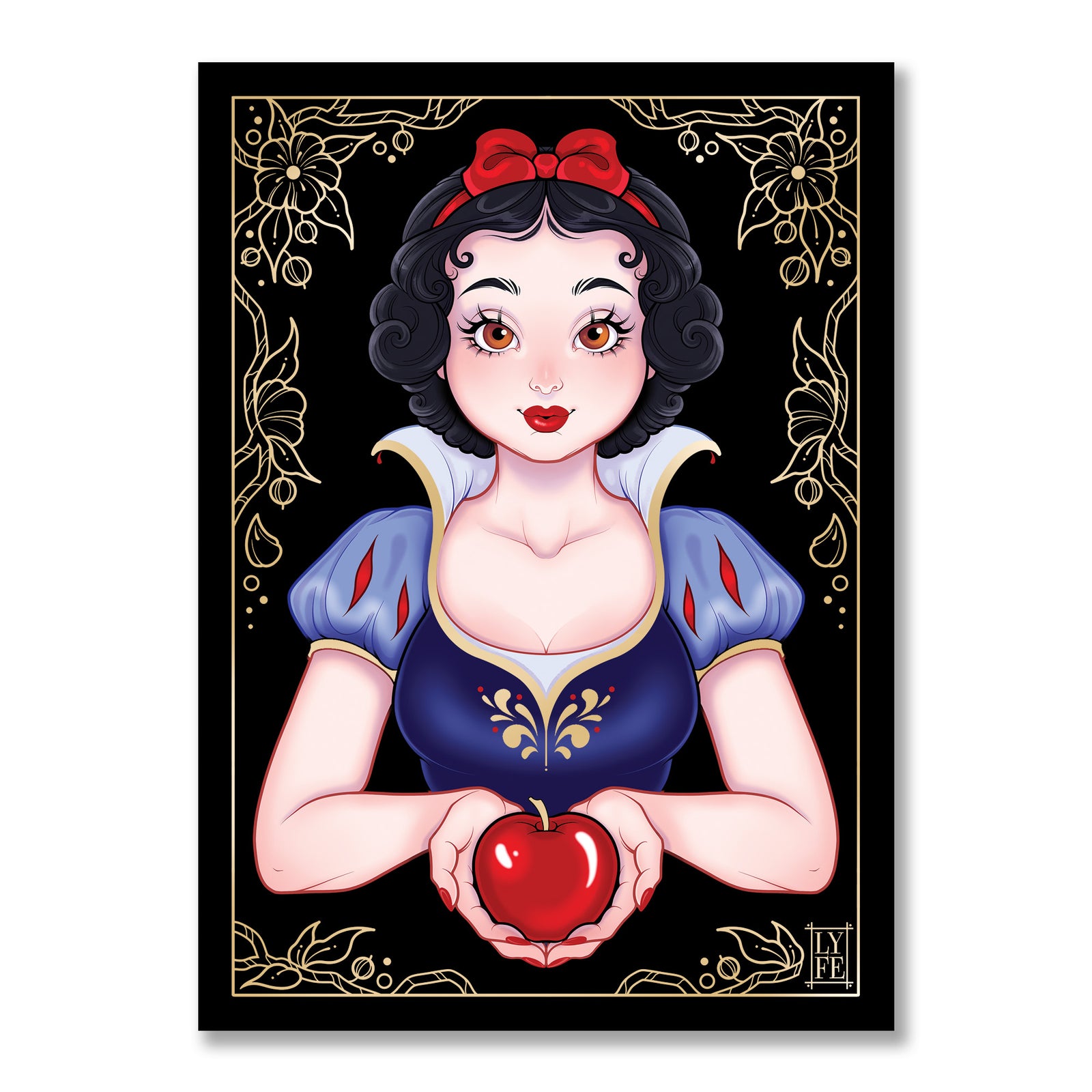 Snow Princess Portrait Print