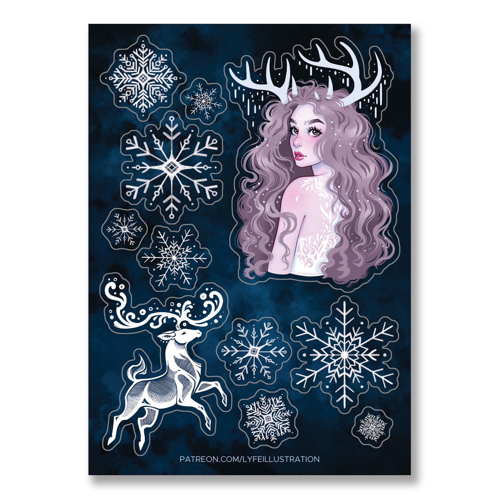 Snowflake Sticker Sheet