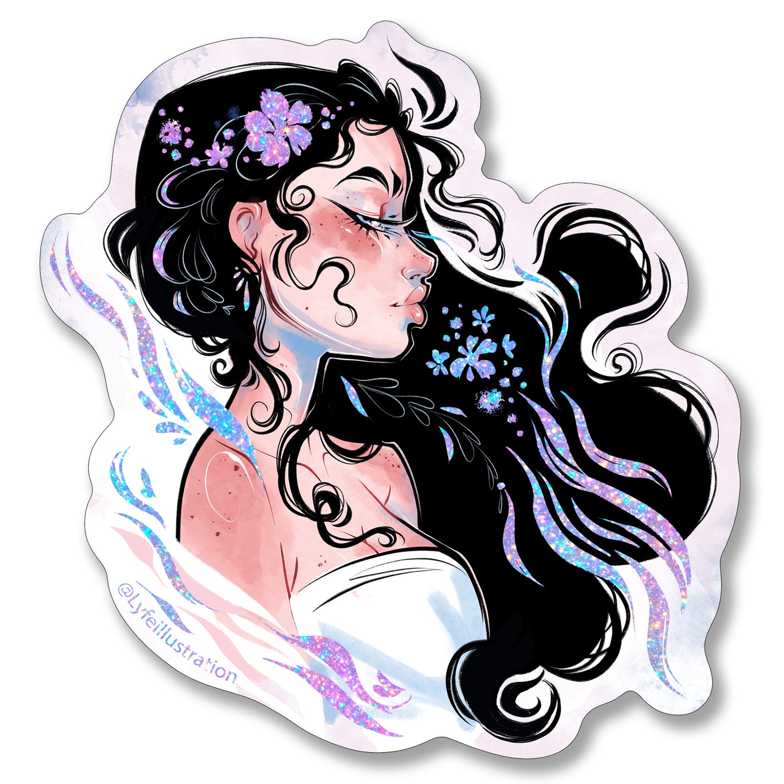 Spring Girl Sticker