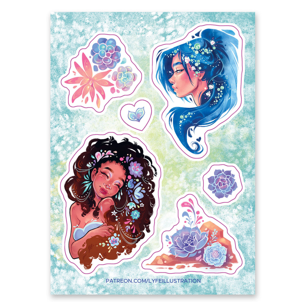 succulent sheets Succulent Sticker Sheet