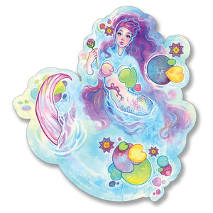 Virgo Mermaid Sticker