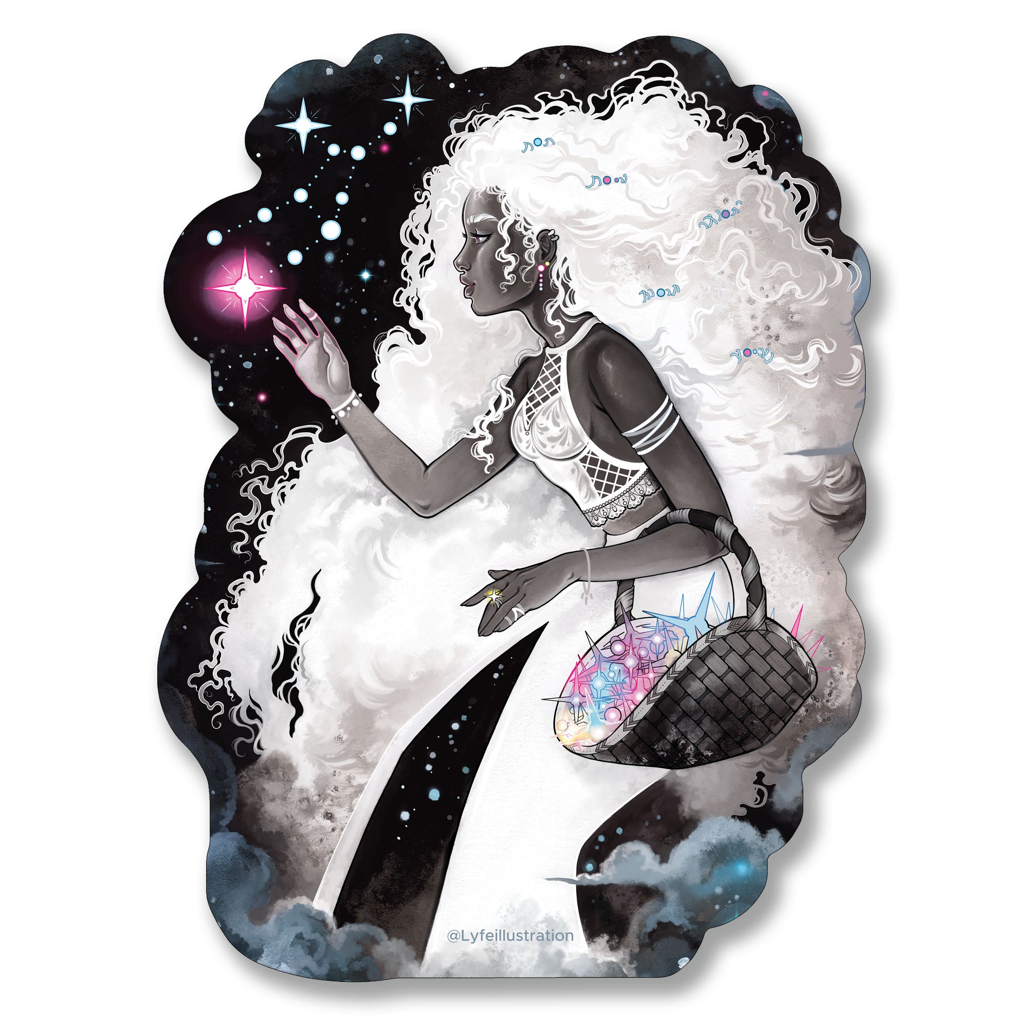 Virgo Constellation Sticker