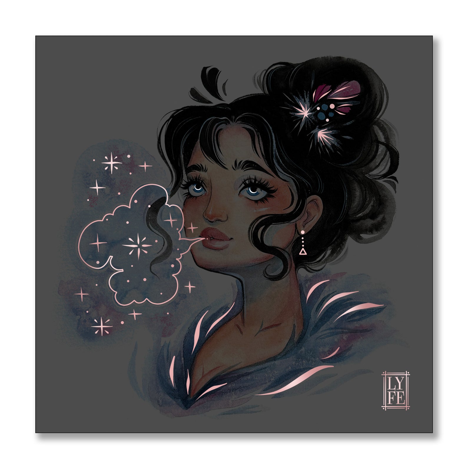 Winter Girl Print