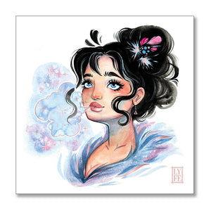 Winter Girl Print