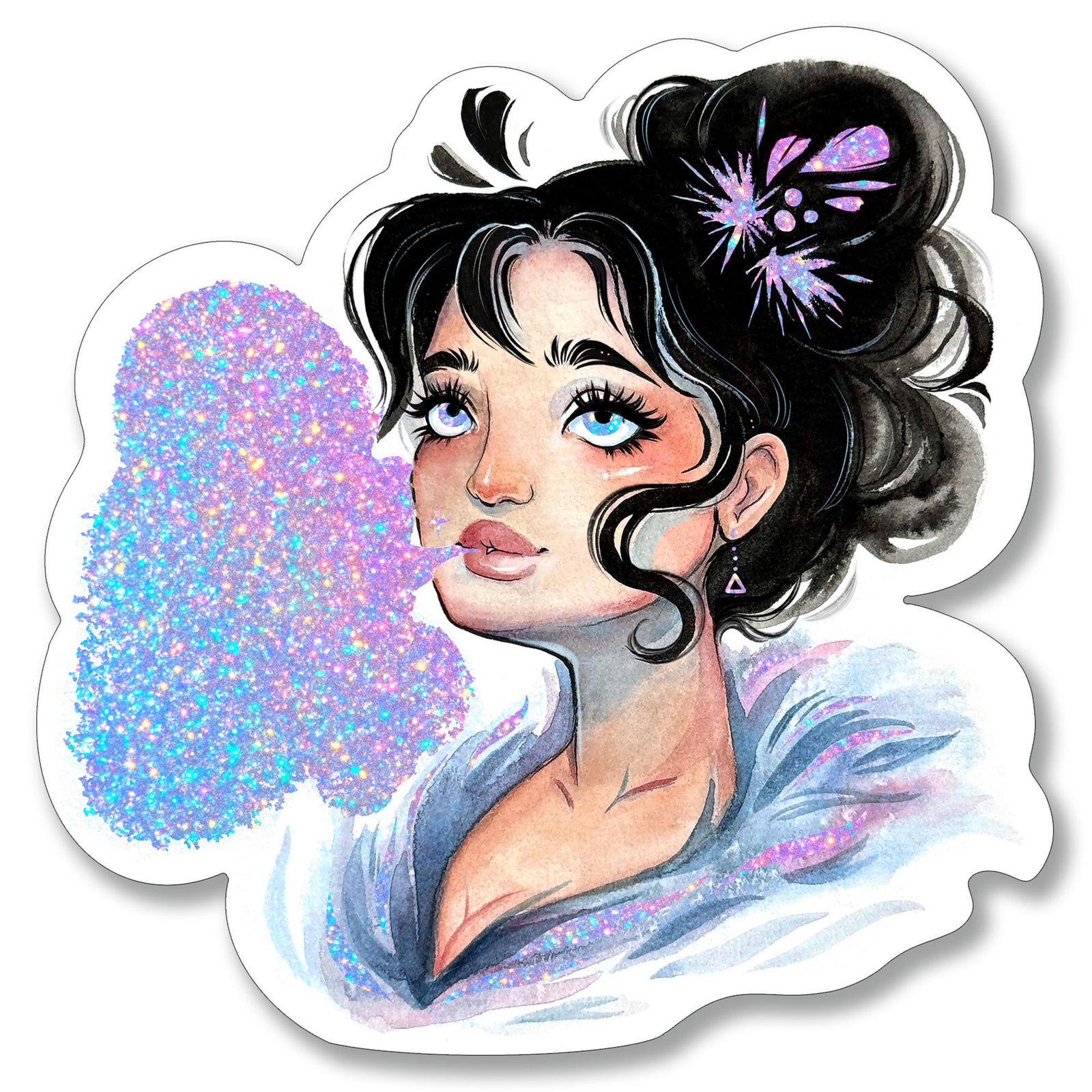 Winter Girl Sticker