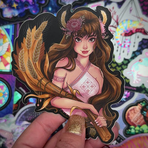 Virgo Portrait Sticker