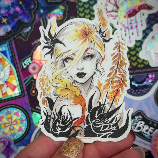Aloe Sticker - Lyfe Illustration