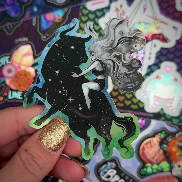 Taurus Constellation Sticker - Lyfe Illustration