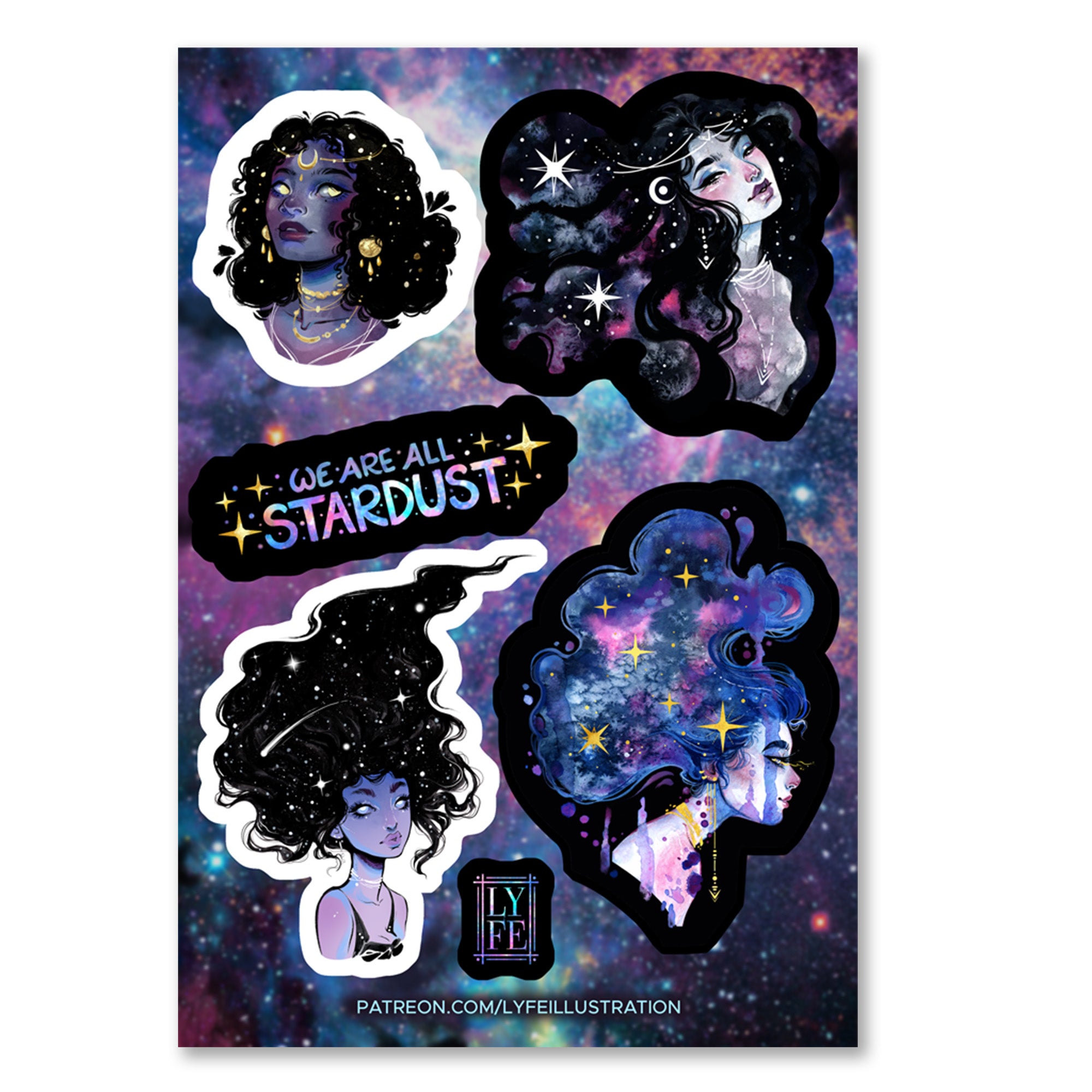 Stardust Sticker Sheet - Foil