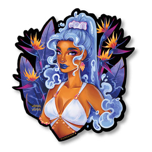 Aquarius Portrait Sticker