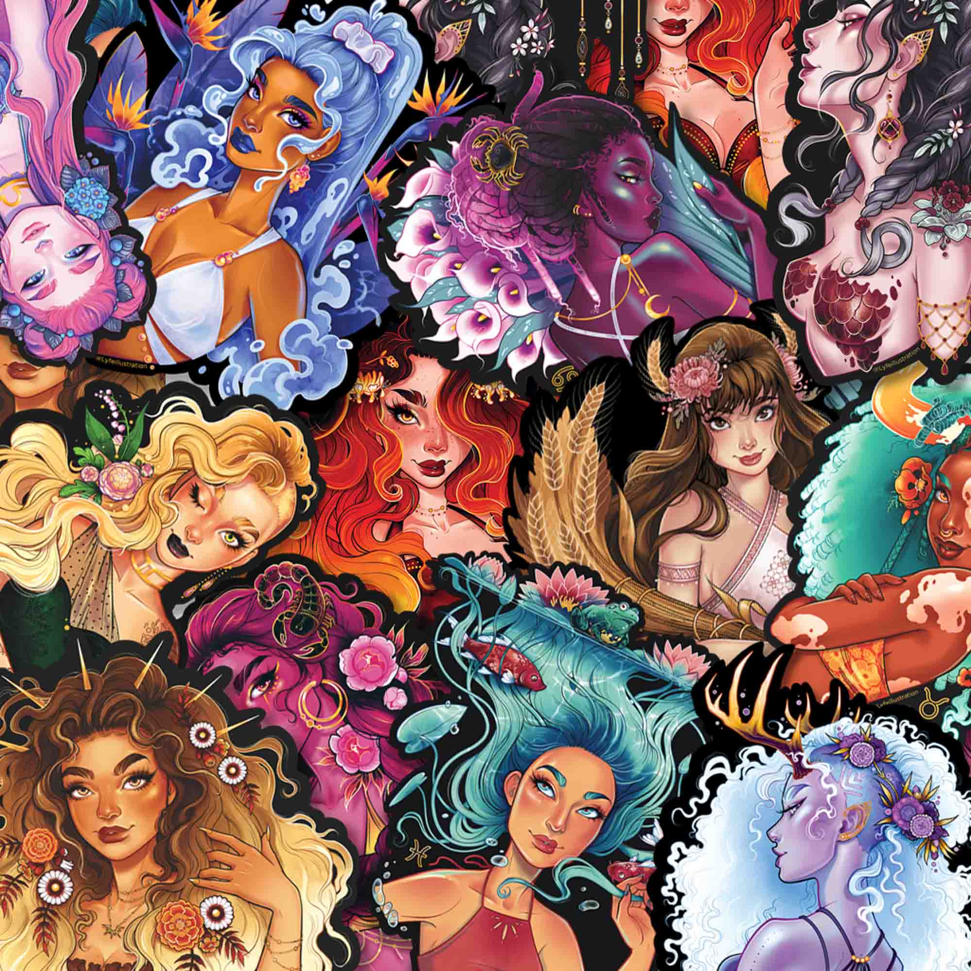 Zodiac sticker pack 60 photos - Astrologytoyou.com