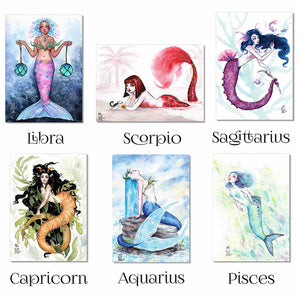 Mermaid Astrology Print Packs