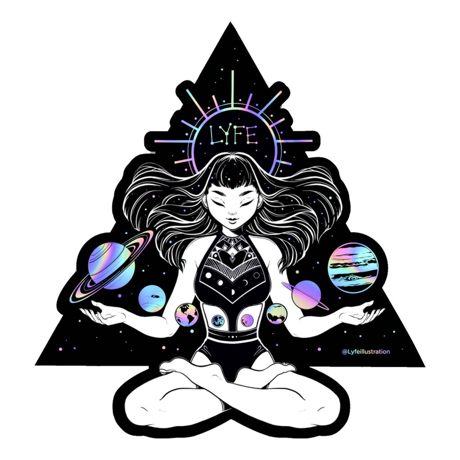 Large Holographic Balance Sticker