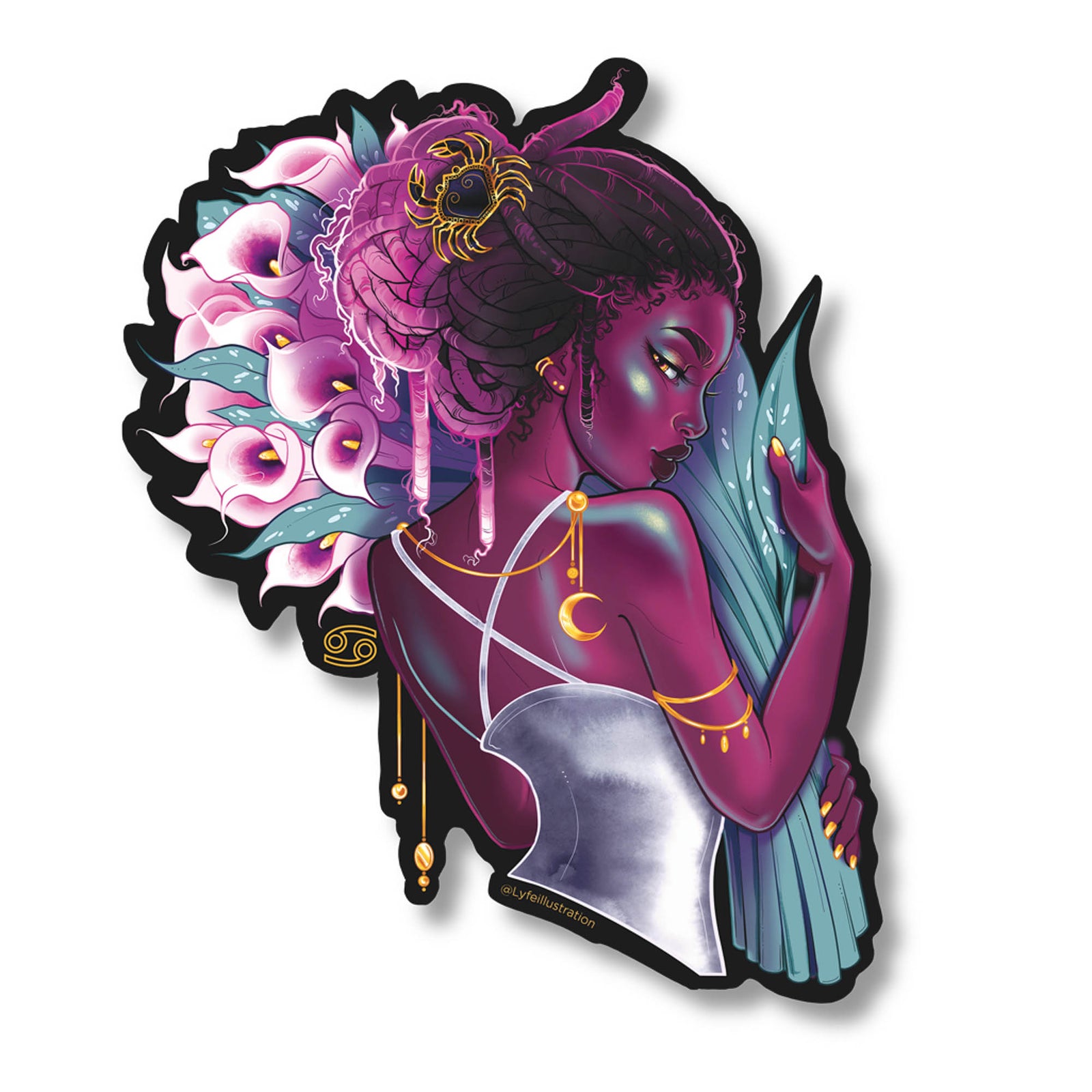 Cancer Portrait Sticker