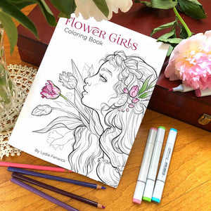 LAST Special Edition Flower Girls Physical Coloring Book