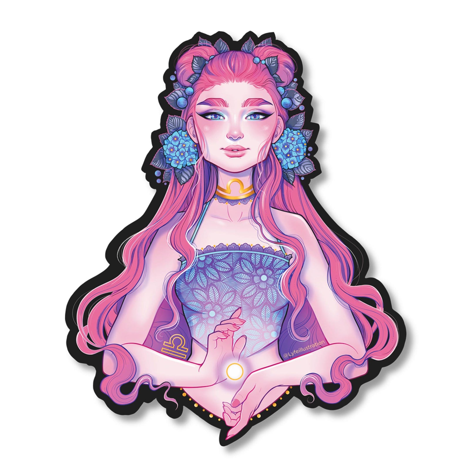 Libra Portrait Sticker
