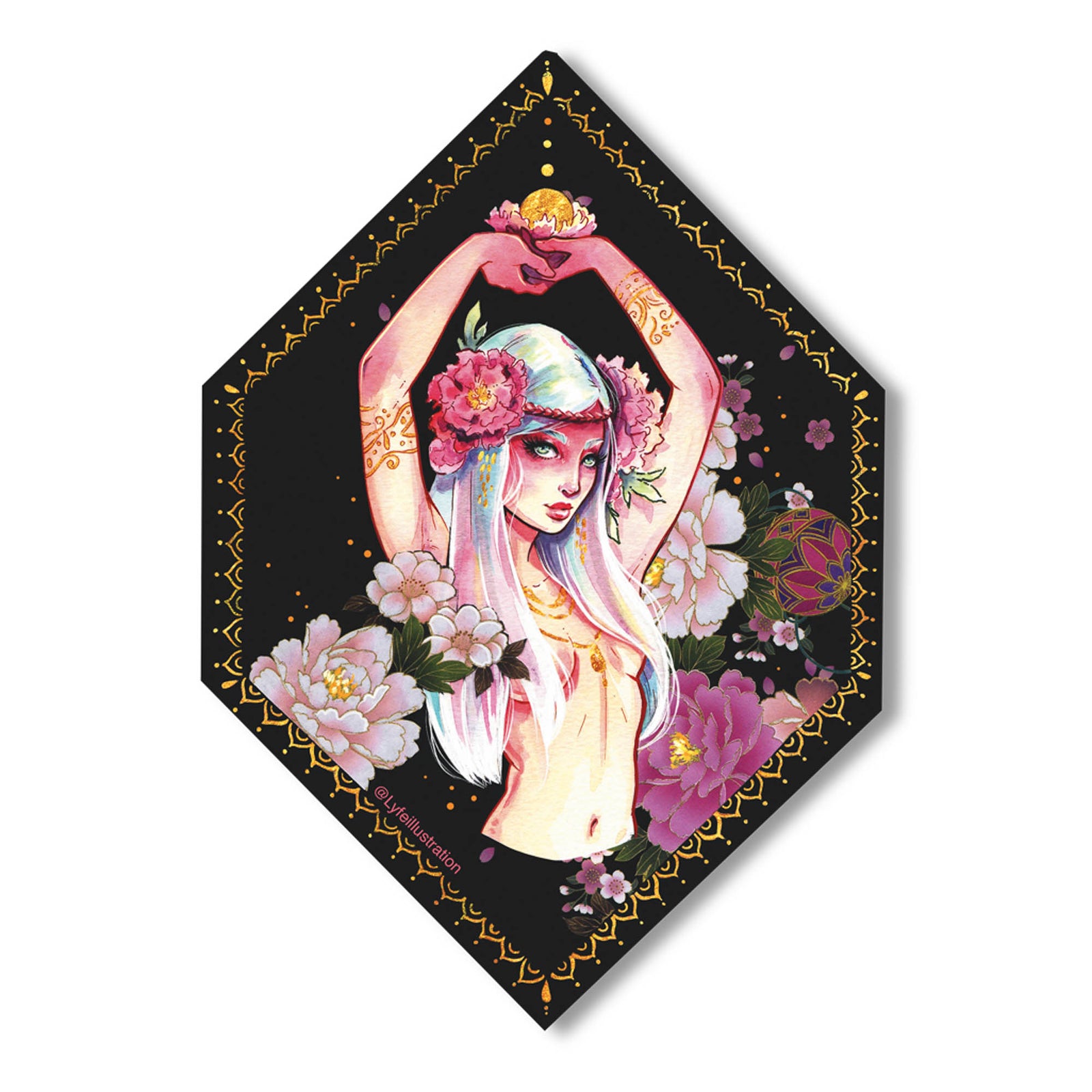 Peony Sticker