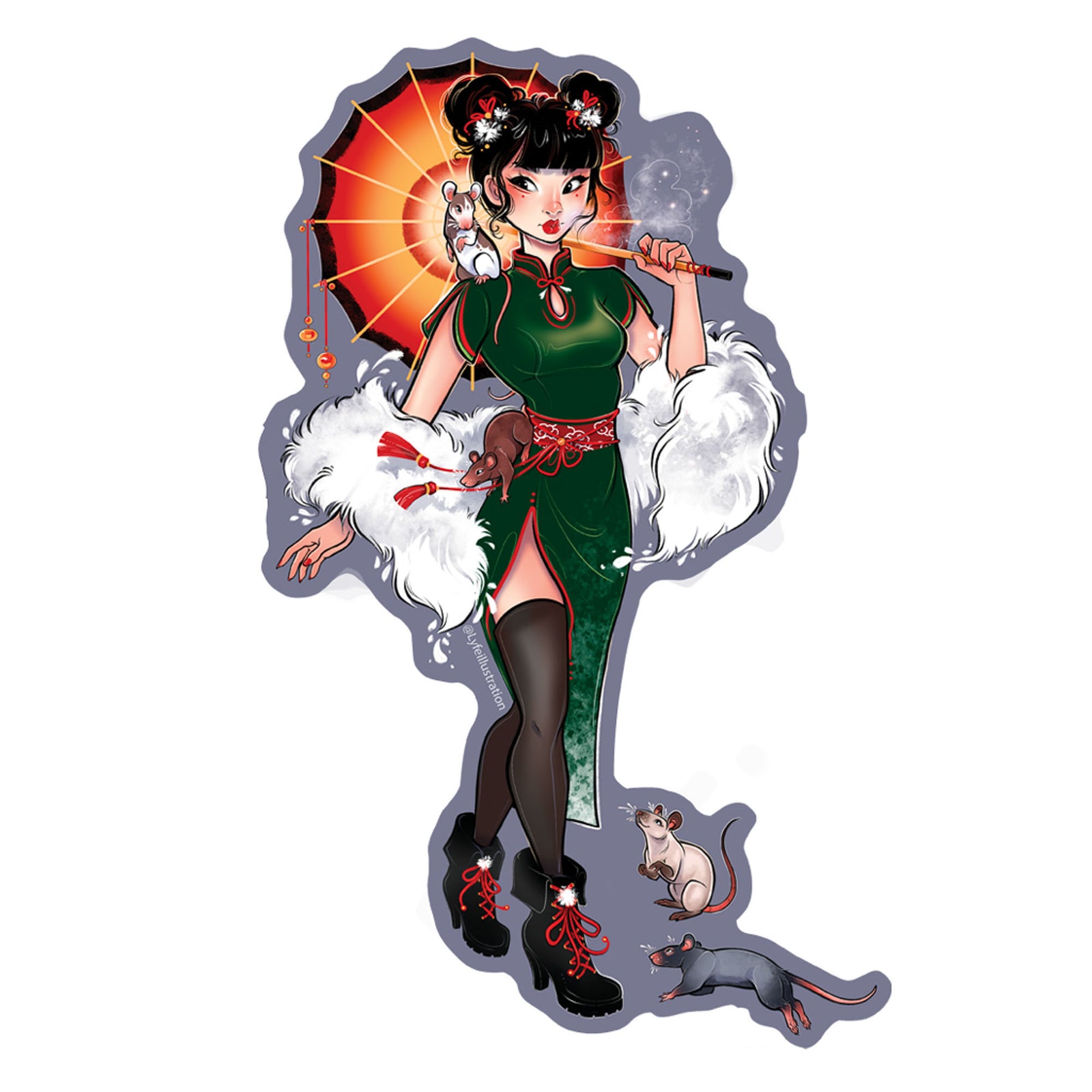 The Rat Zodiac Sticker