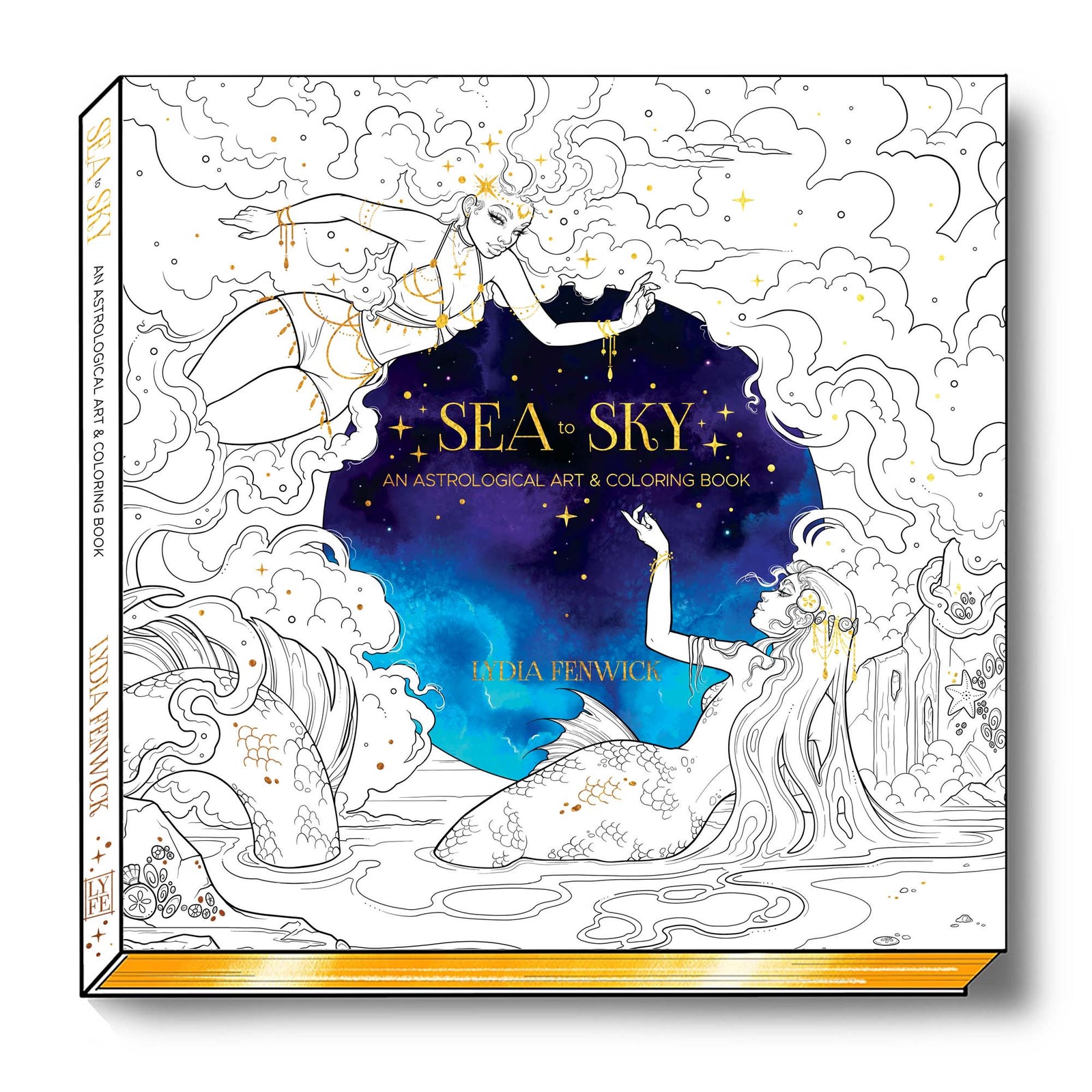 "Sea to Sky" Astrology Art & Coloring Book - DELUXE Version of "Oceans to Stars"