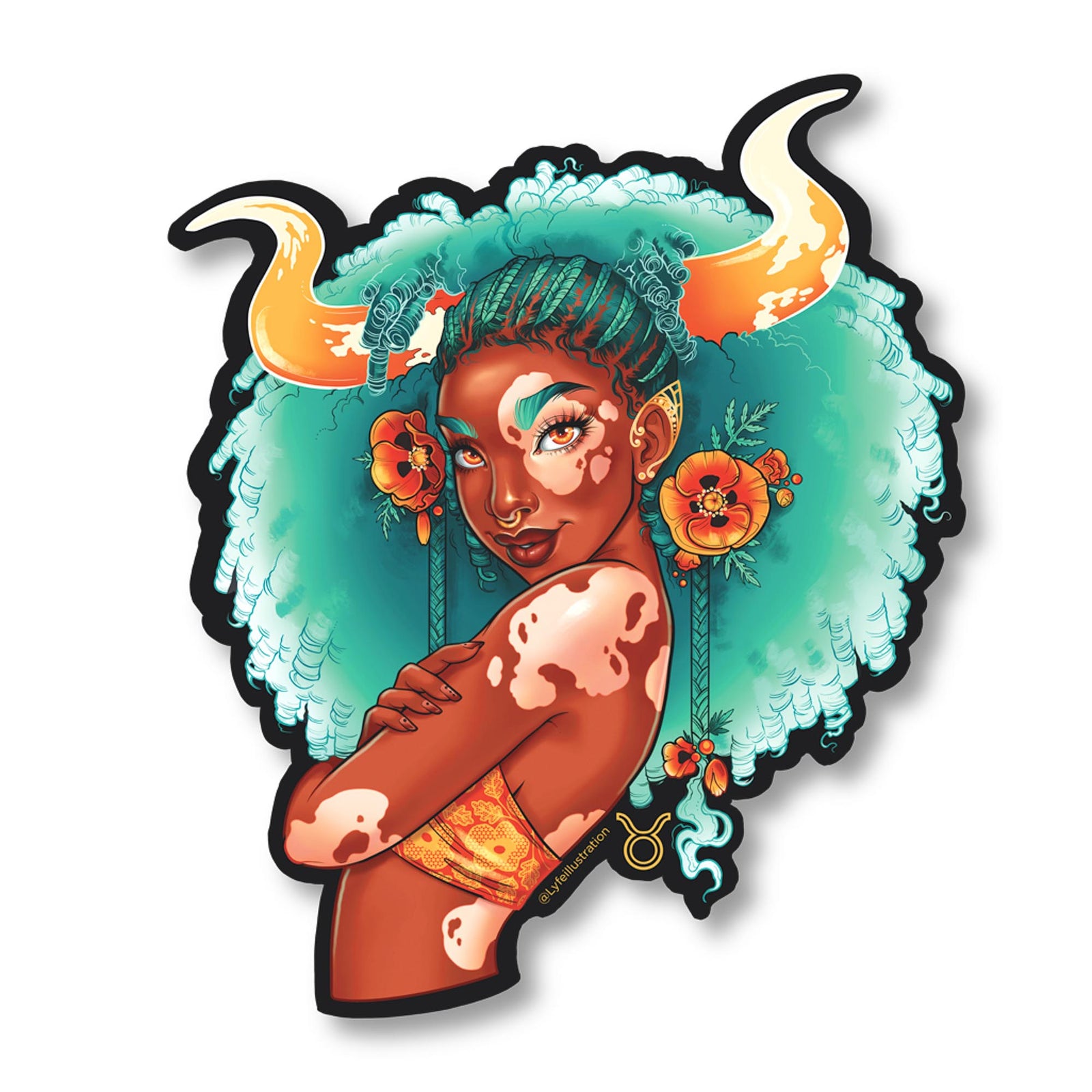 Taurus Portrait Sticker