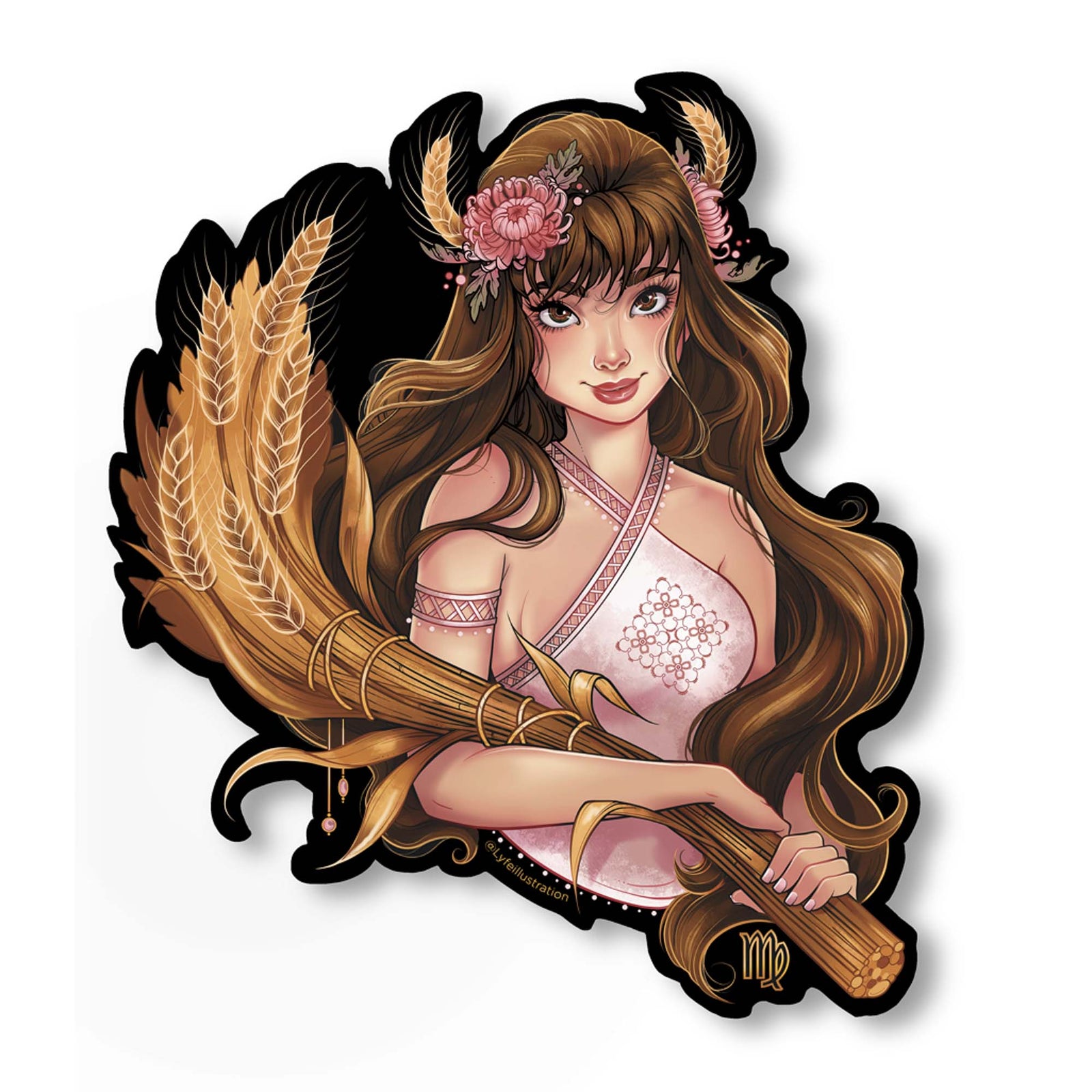 Virgo Portrait Sticker