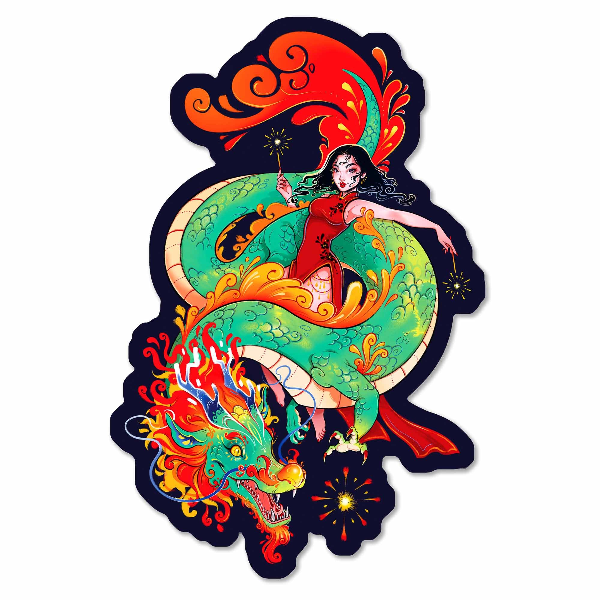 Year of the Dragon Zodiac Sticker