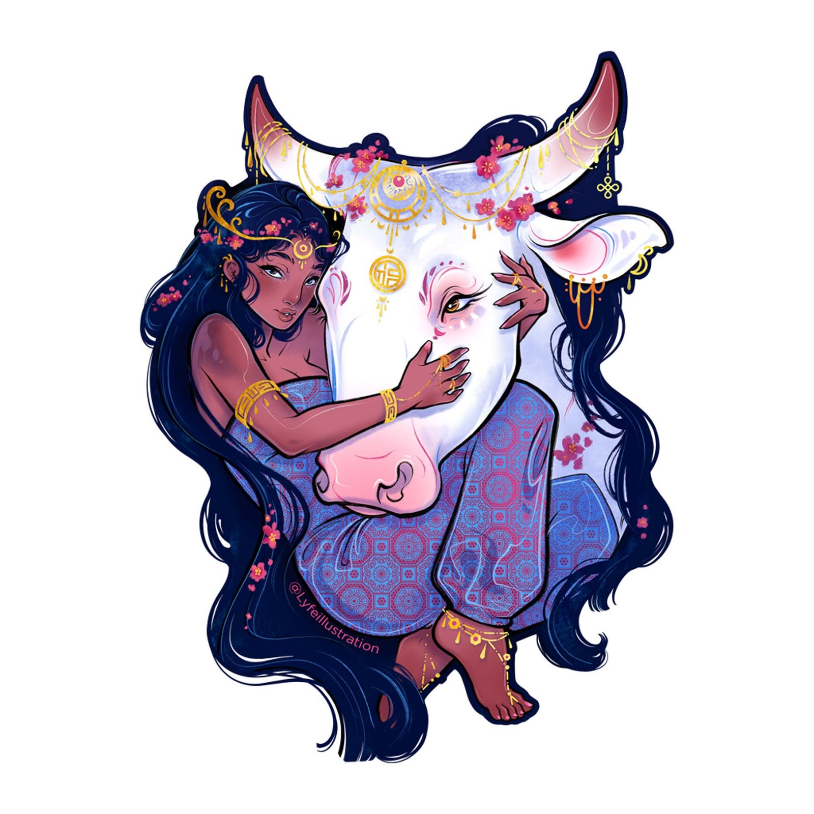 Year of the Ox Zodiac Sticker