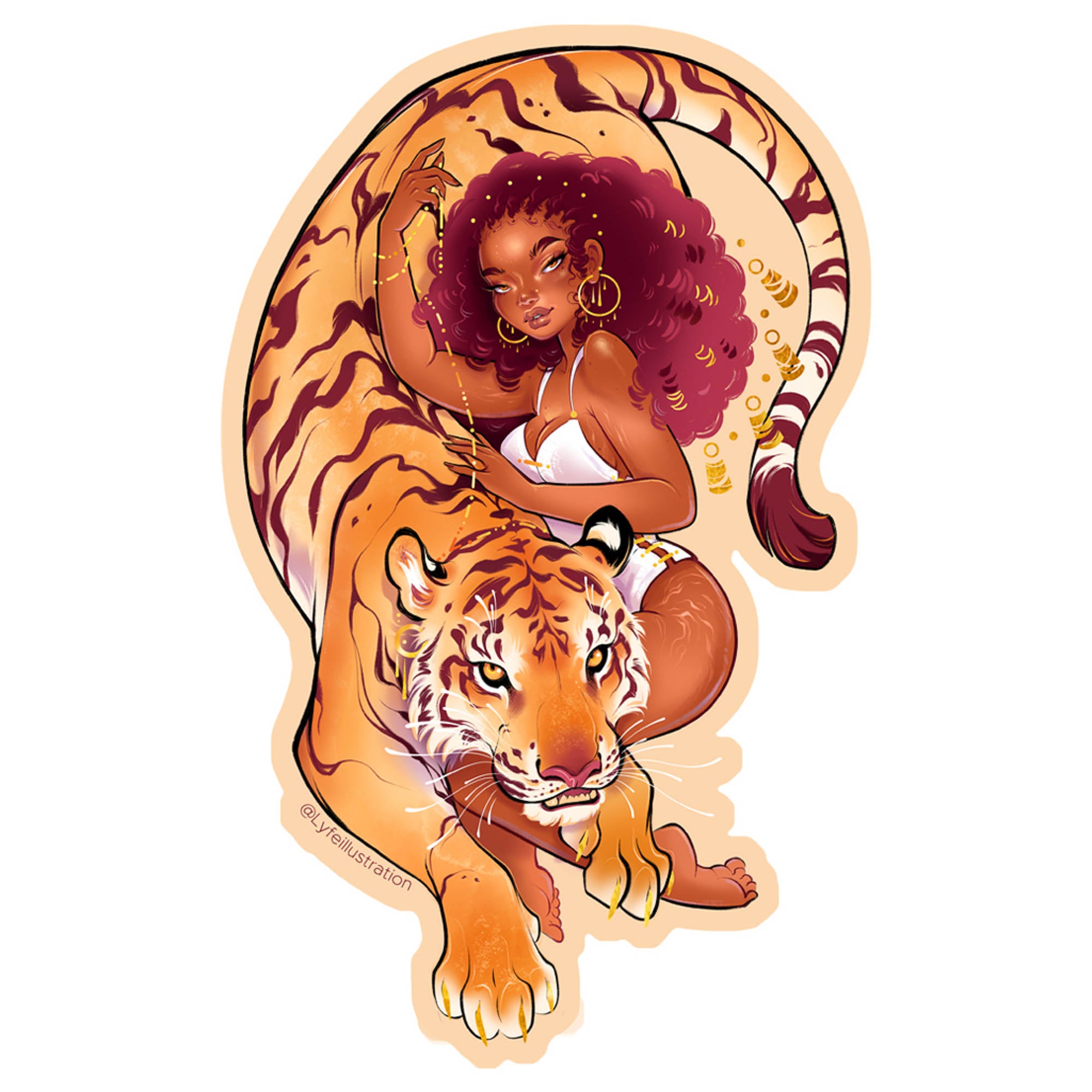 Year of the Tiger Zodiac Sticker